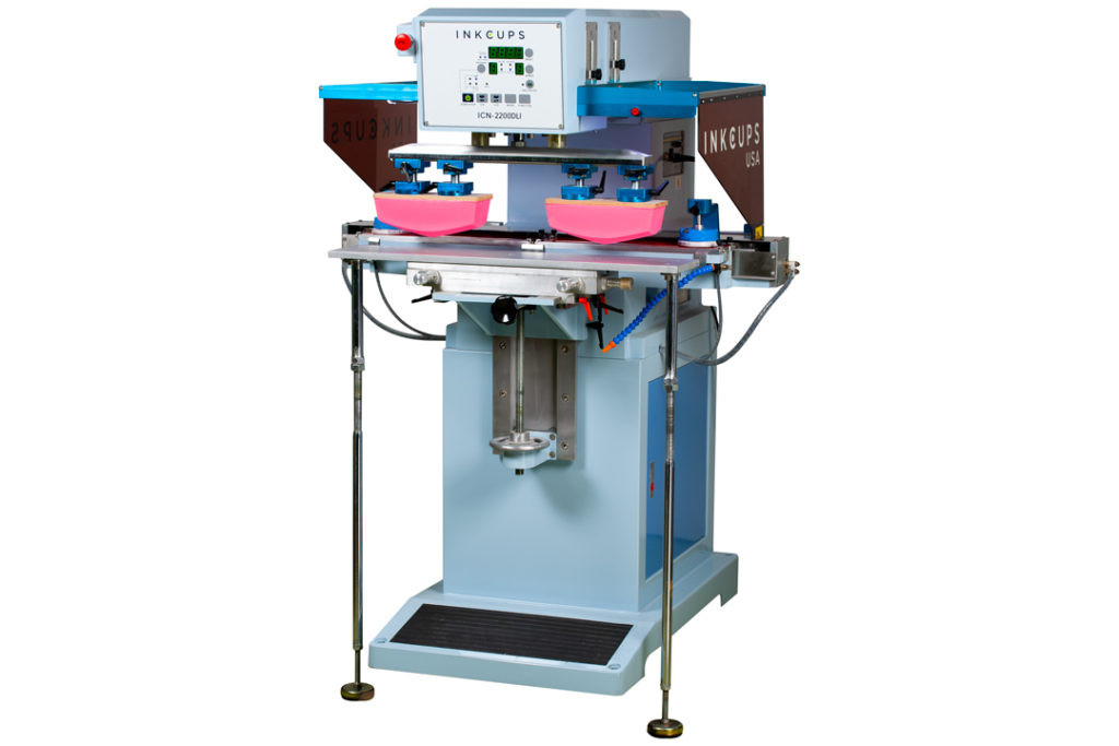 2200-DLI 2-color pad printing machine for pad printing on long items