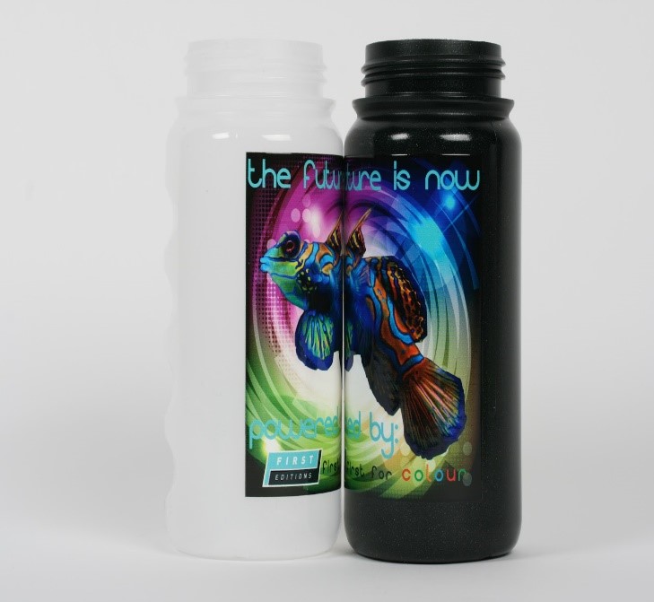 digitally print on bottles with our BB ultra flexible ink