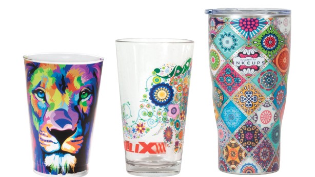 digitally printing on pint glasses with DL UV ink