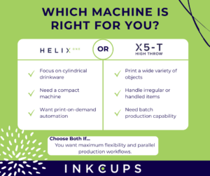 Helix ONE and X5-T Comparison for Promotional Products