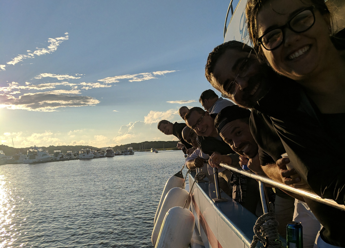 Inkcups Team on Boat