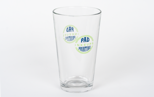 Pad printing on glassware