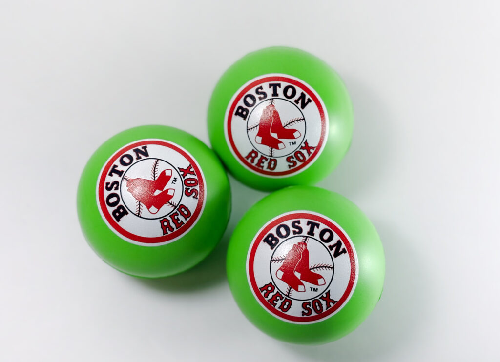 Larger Logo on Stress Balls with High Throw