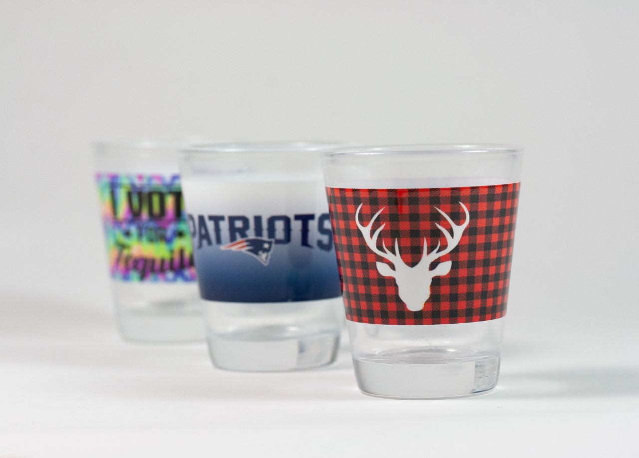 Inkjet Printing for Shot Glasses Featuring Helix® Inkcups